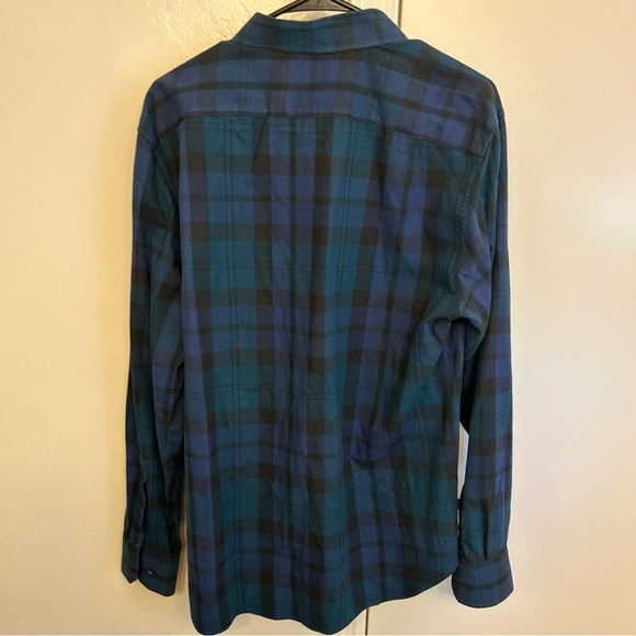Bonobos Unbutton Down Slim Shirt Blue Plaid Size Large 100% Cotton Casual - Picture 8 of 9